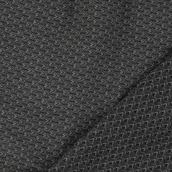 Bengalin Jacquard, schwarz-taupe
